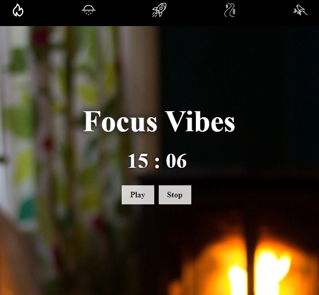 Preview of Focus Vibes website