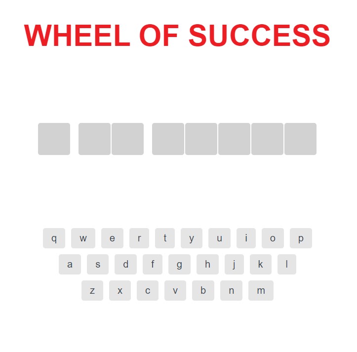 Preview of Wheel of Success Website